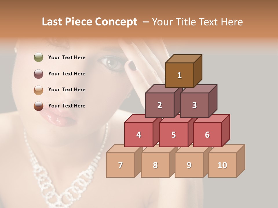 Female Girl Face PowerPoint Template