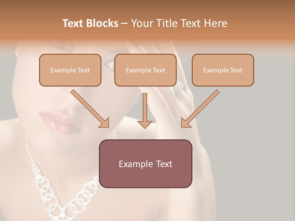 Female Girl Face PowerPoint Template