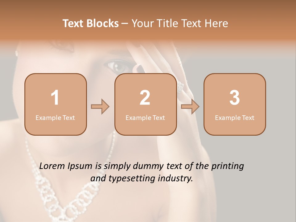 Female Girl Face PowerPoint Template