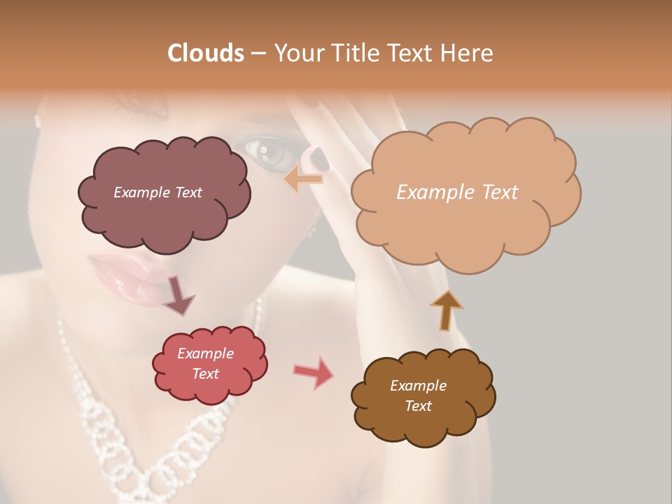 Female Girl Face PowerPoint Template
