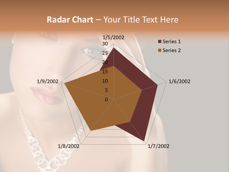 Female Girl Face PowerPoint Template