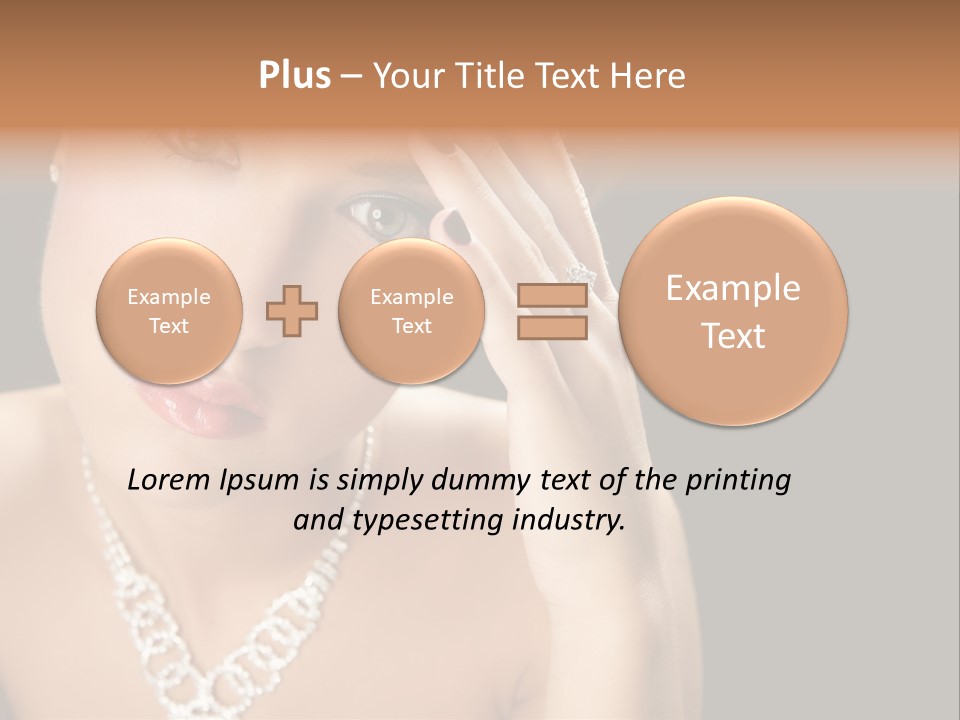 Female Girl Face PowerPoint Template