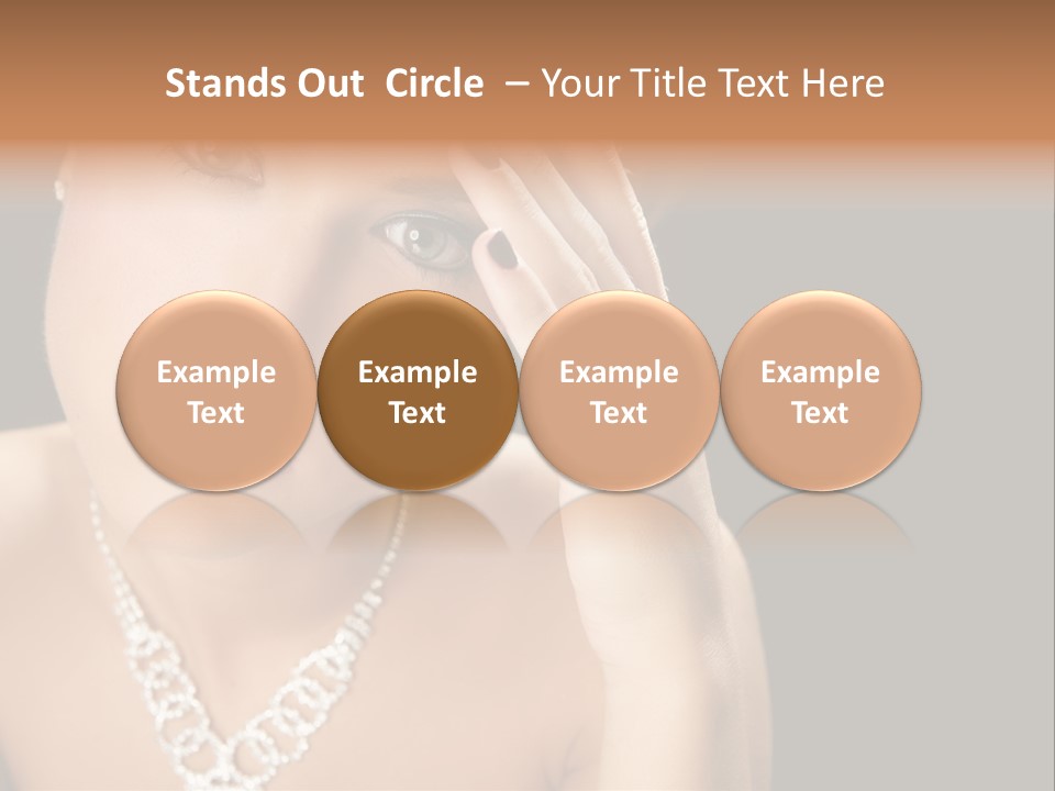 Female Girl Face PowerPoint Template