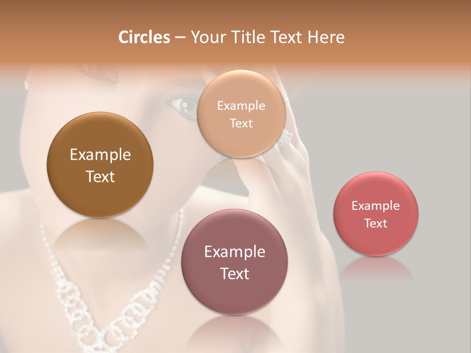 Female Girl Face PowerPoint Template