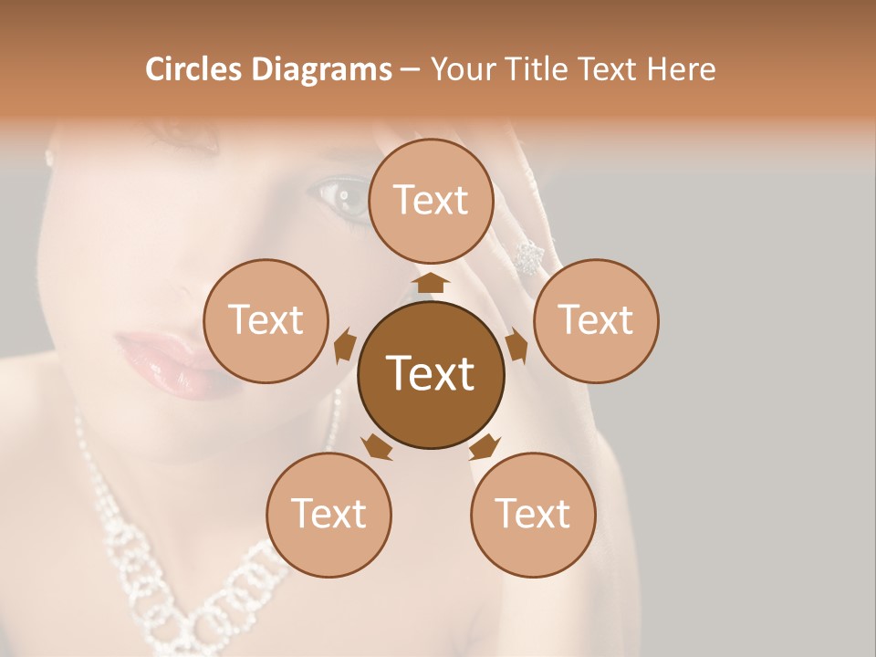 Female Girl Face PowerPoint Template