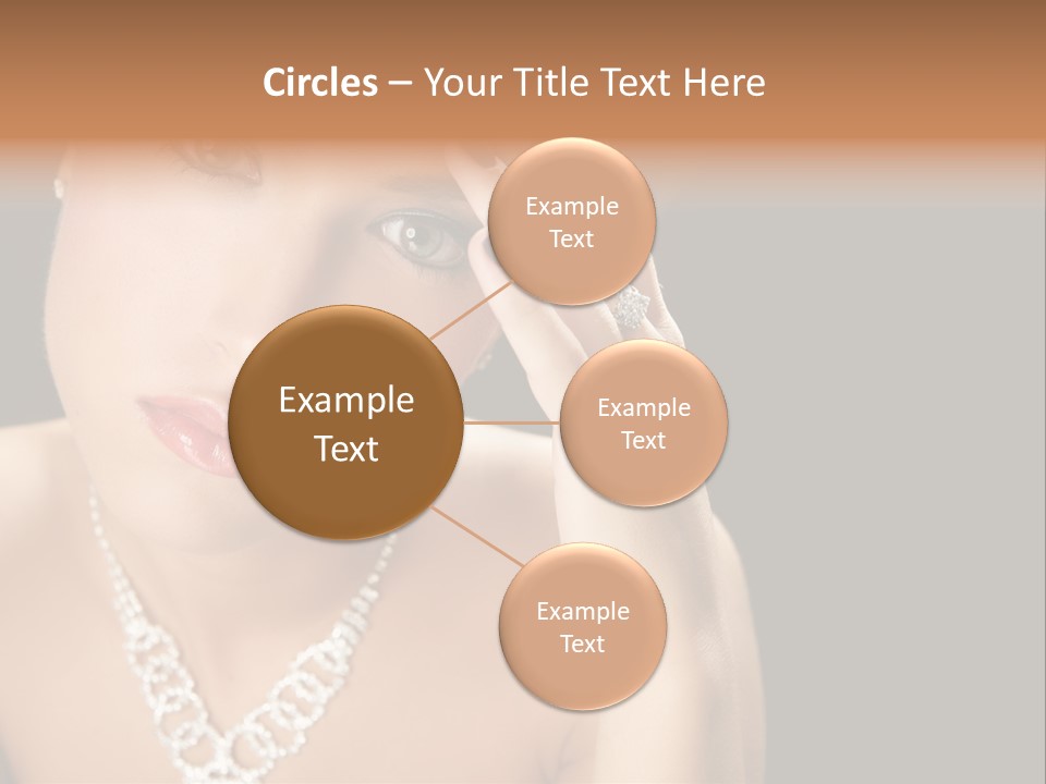 Female Girl Face PowerPoint Template