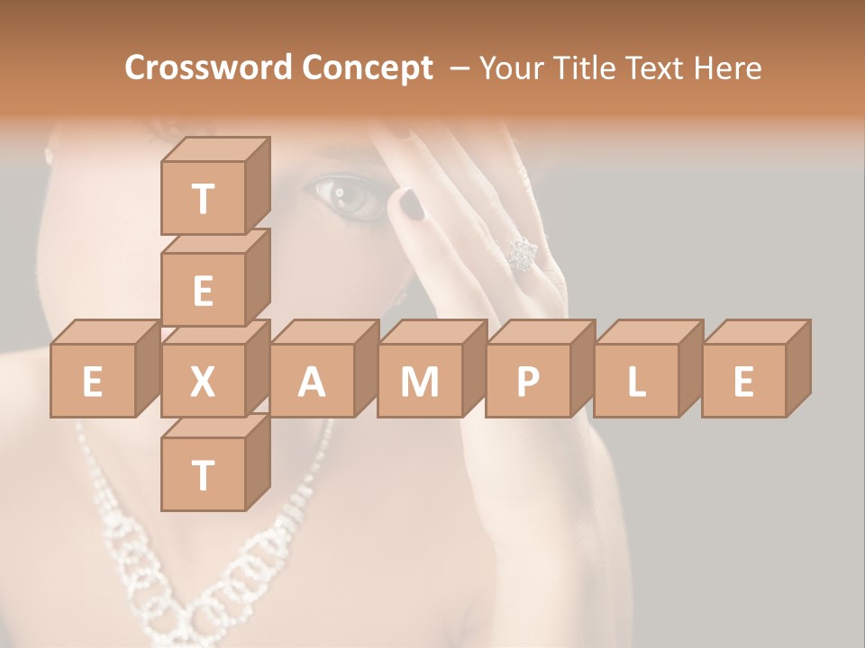 Female Girl Face PowerPoint Template