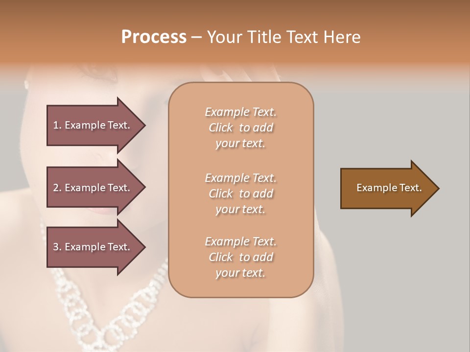 Female Girl Face PowerPoint Template