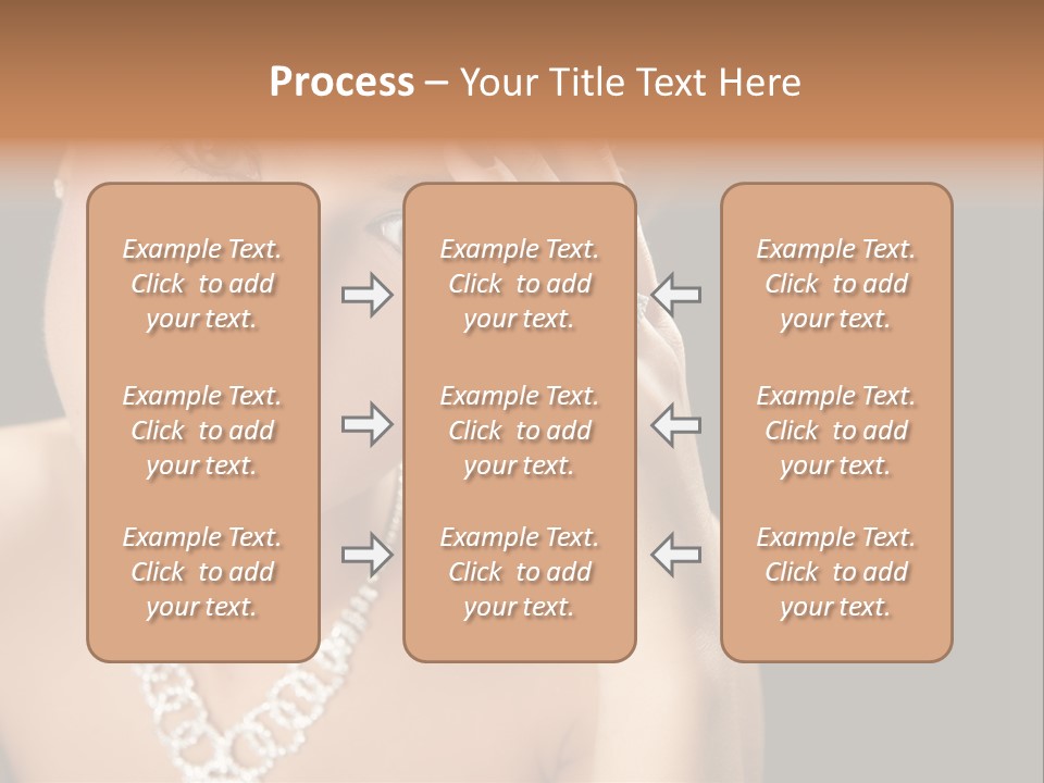 Female Girl Face PowerPoint Template