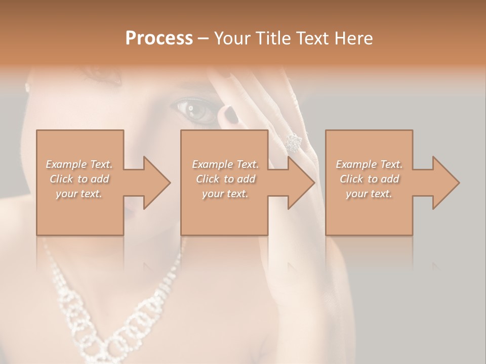 Female Girl Face PowerPoint Template