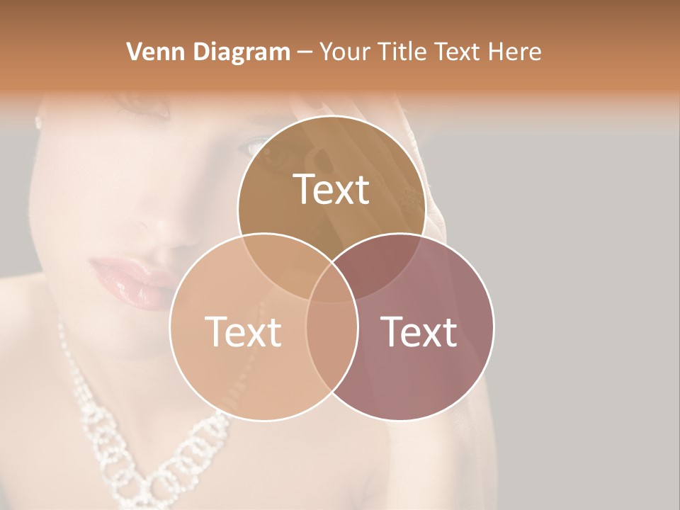 Female Girl Face PowerPoint Template