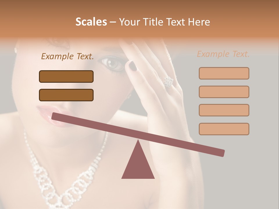 Female Girl Face PowerPoint Template