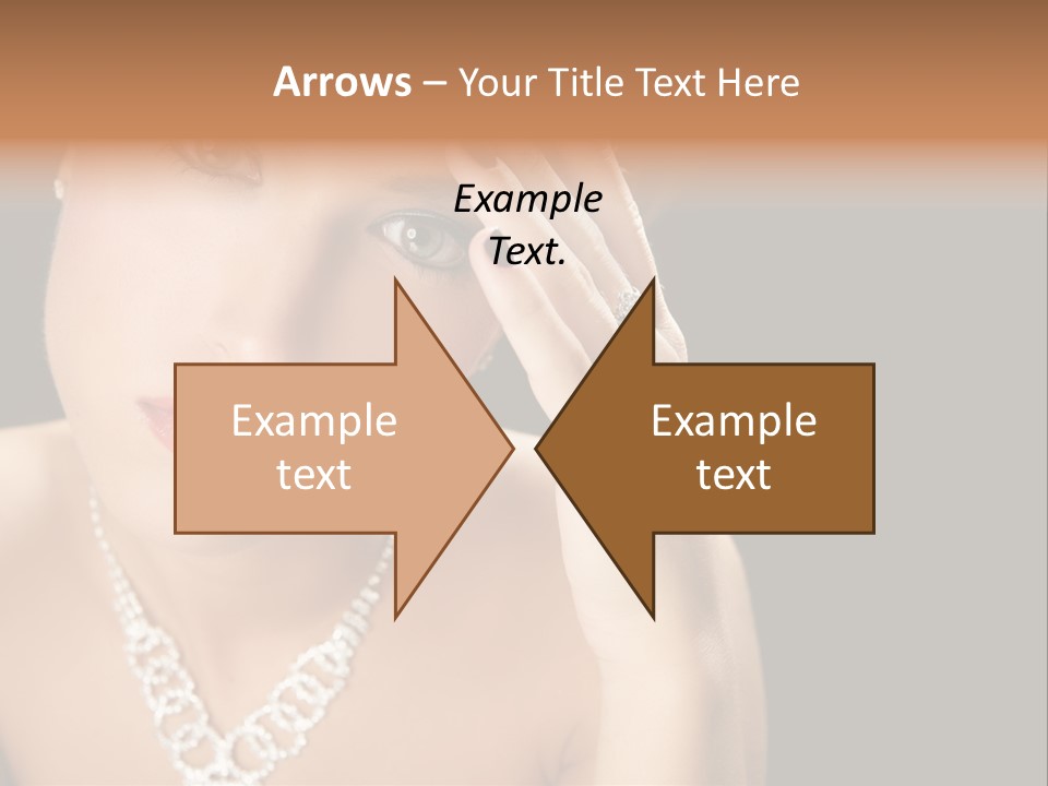 Female Girl Face PowerPoint Template