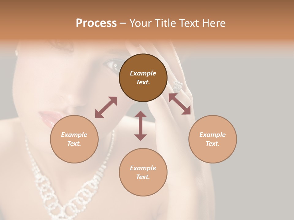 Female Girl Face PowerPoint Template