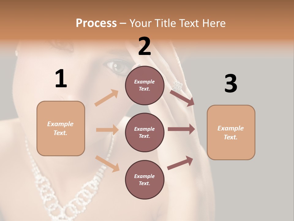 Female Girl Face PowerPoint Template