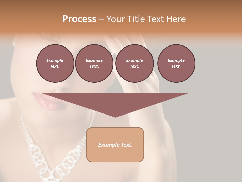 Female Girl Face PowerPoint Template