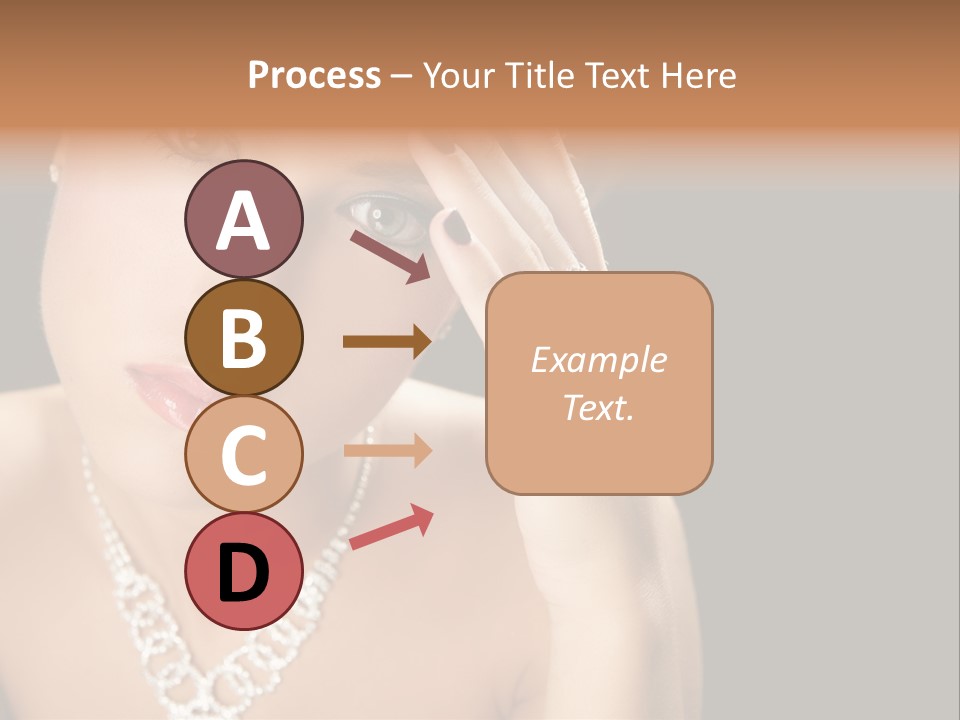 Female Girl Face PowerPoint Template