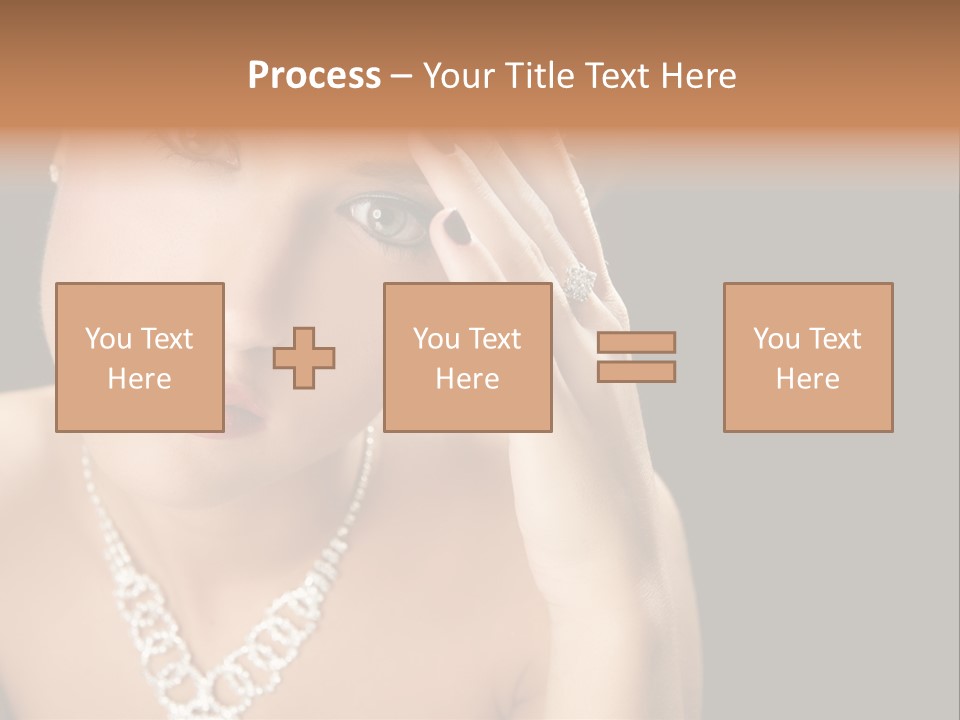 Female Girl Face PowerPoint Template
