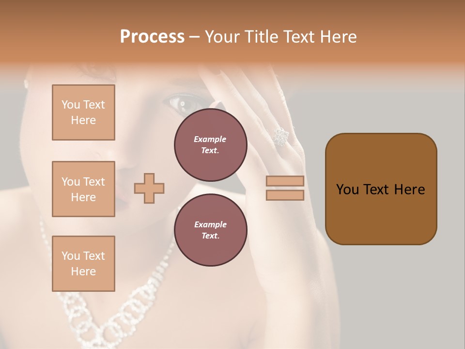 Female Girl Face PowerPoint Template