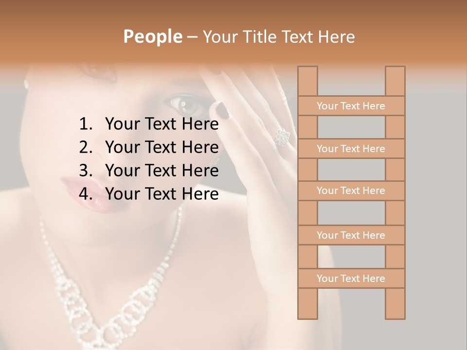 Female Girl Face PowerPoint Template