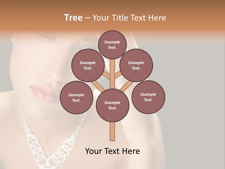 Female Girl Face PowerPoint Template