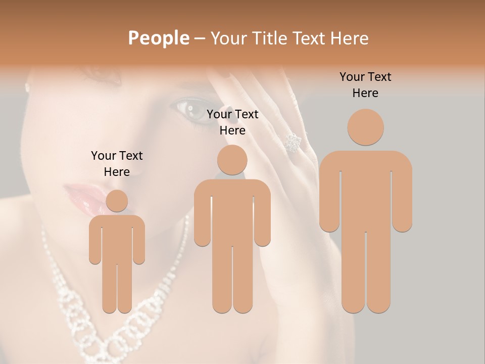 Female Girl Face PowerPoint Template