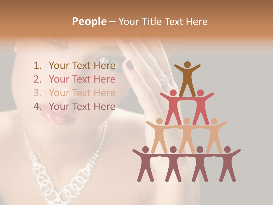 Female Girl Face PowerPoint Template