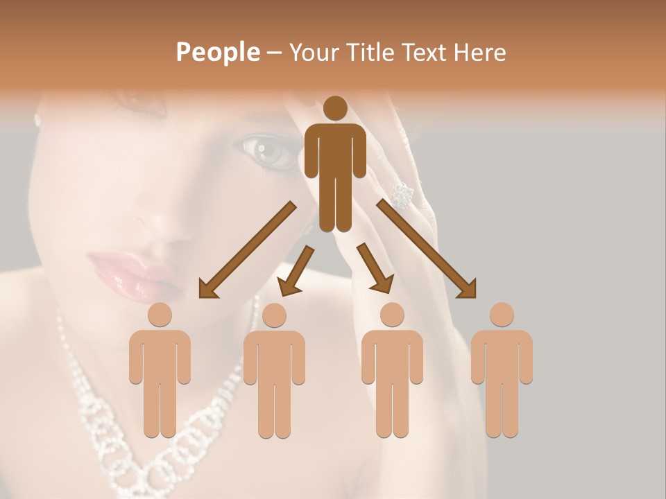 Female Girl Face PowerPoint Template