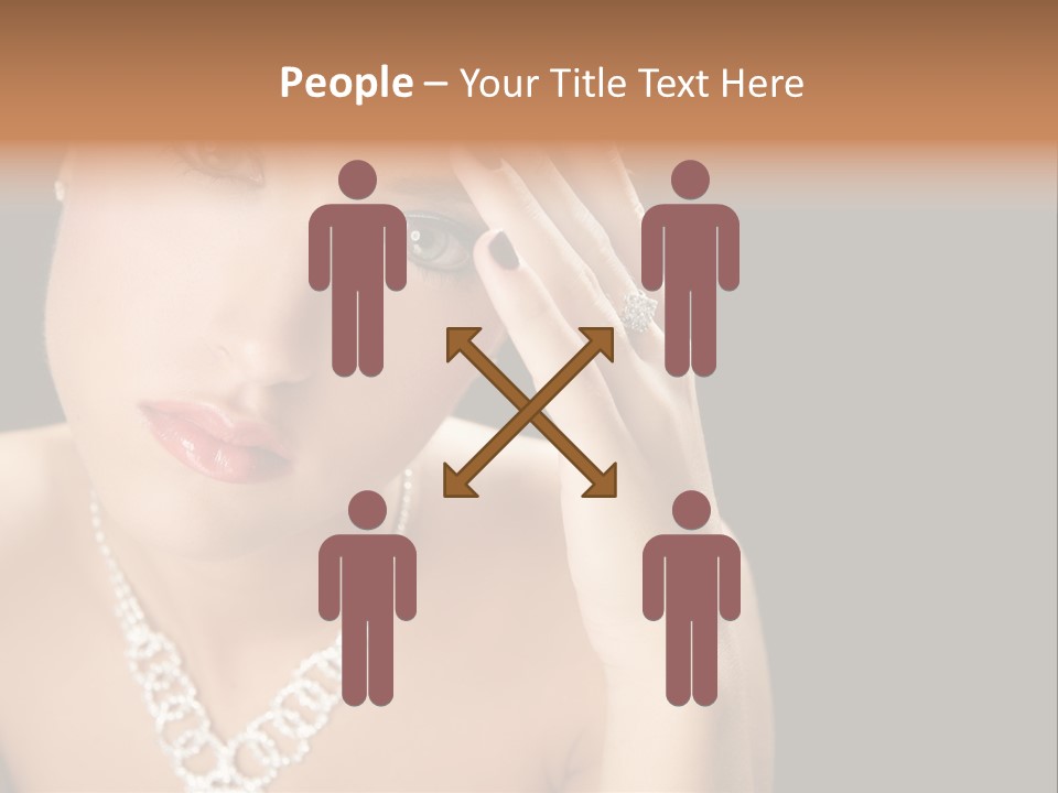 Female Girl Face PowerPoint Template