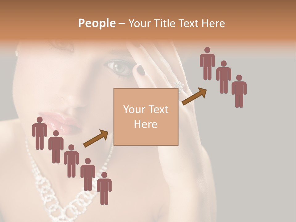 Female Girl Face PowerPoint Template