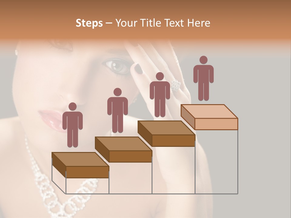 Female Girl Face PowerPoint Template
