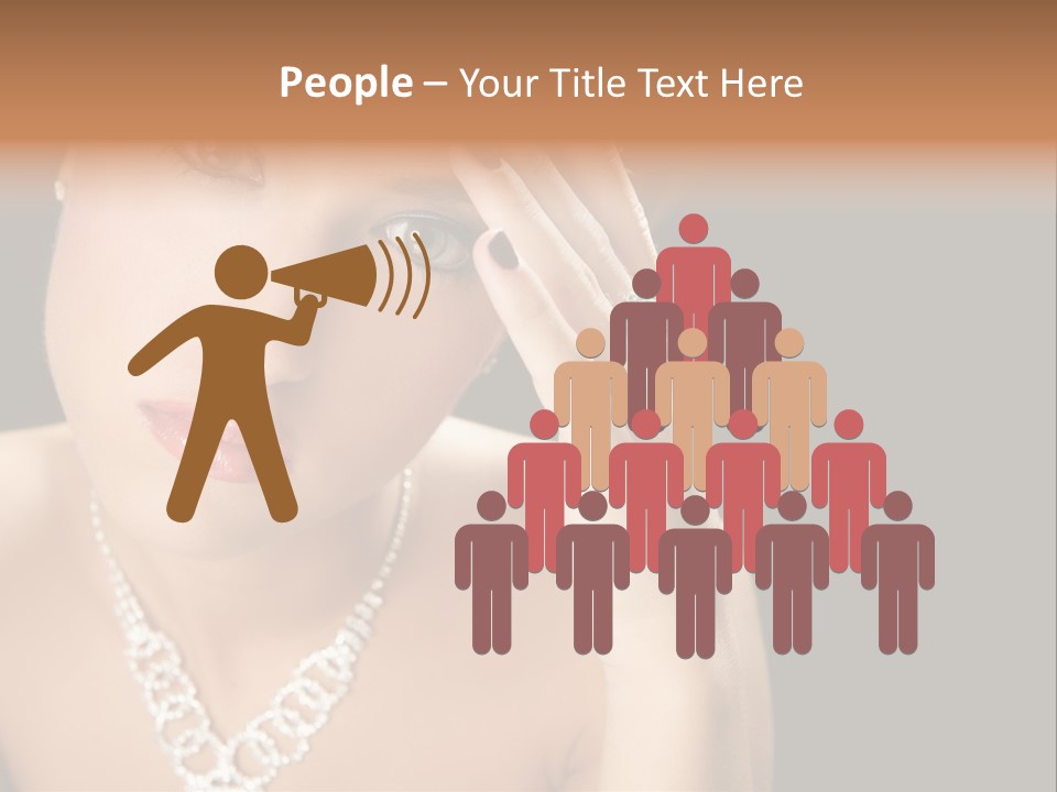 Female Girl Face PowerPoint Template