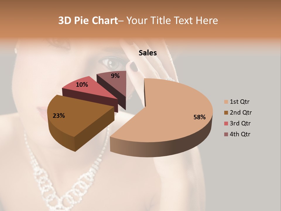 Female Girl Face PowerPoint Template