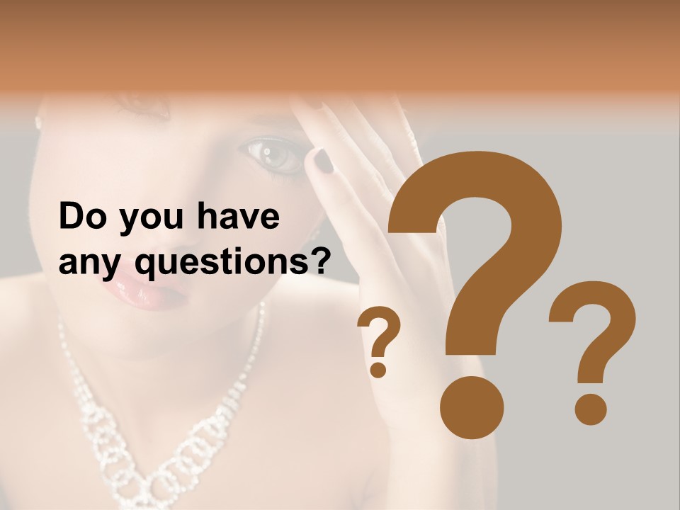 Female Girl Face PowerPoint Template