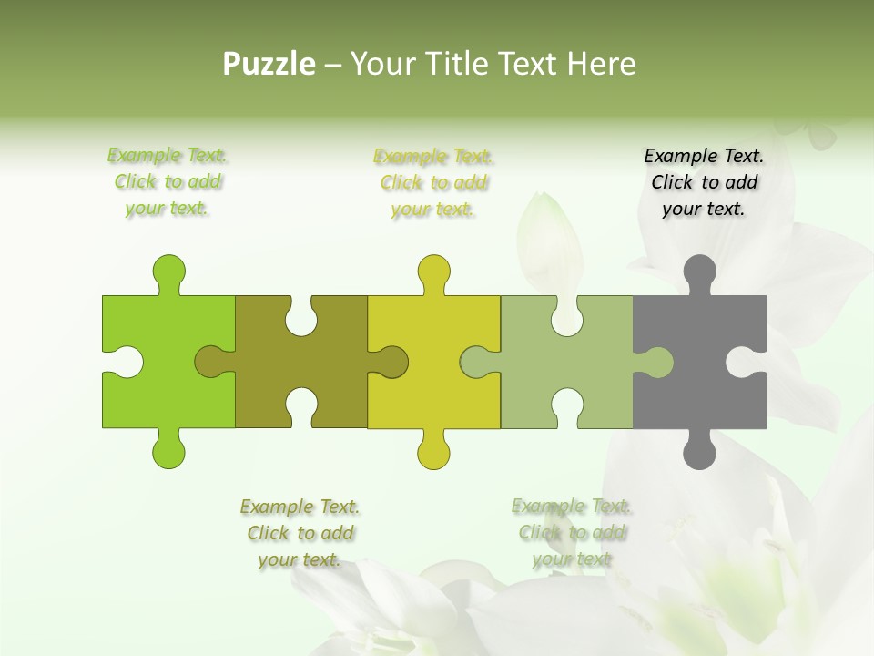 Seasonal Gentle Petal PowerPoint Template