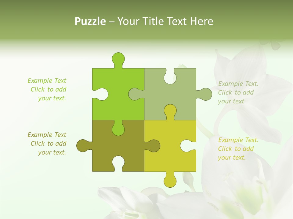 Seasonal Gentle Petal PowerPoint Template