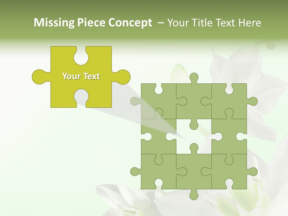 Seasonal Gentle Petal PowerPoint Template