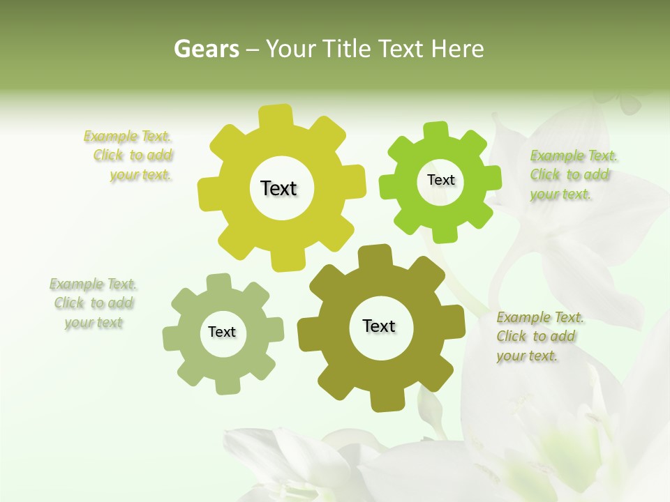 Seasonal Gentle Petal PowerPoint Template