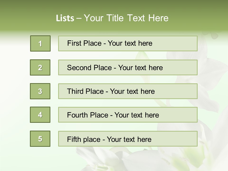 Seasonal Gentle Petal PowerPoint Template