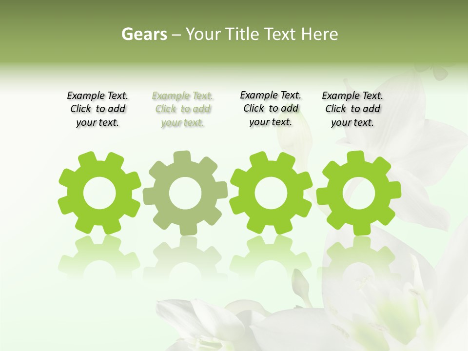 Seasonal Gentle Petal PowerPoint Template