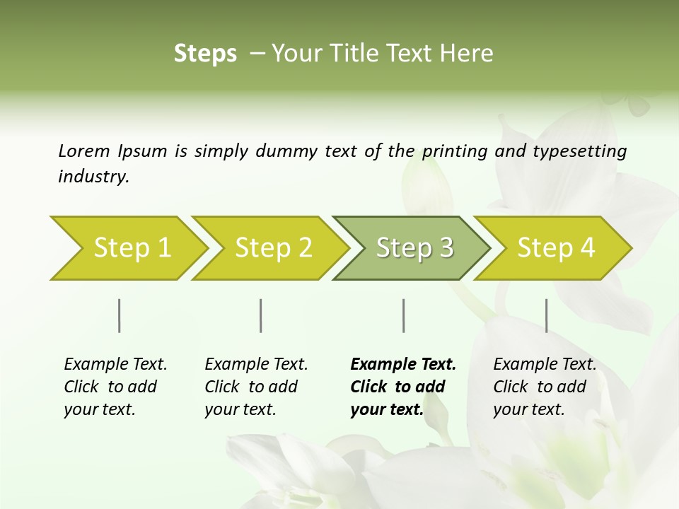Seasonal Gentle Petal PowerPoint Template