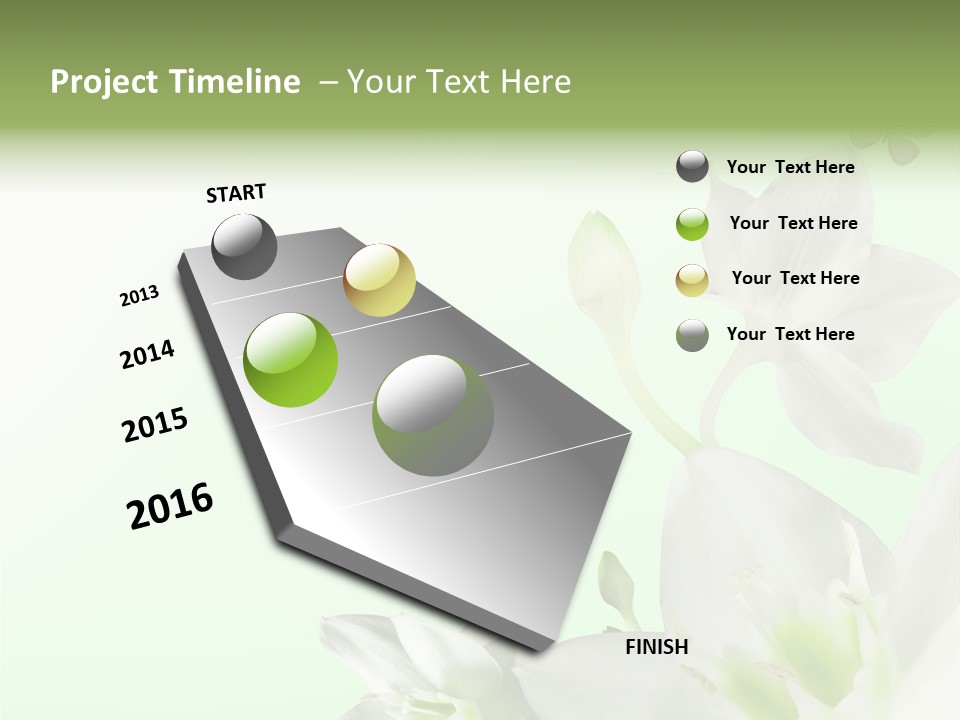 Seasonal Gentle Petal PowerPoint Template