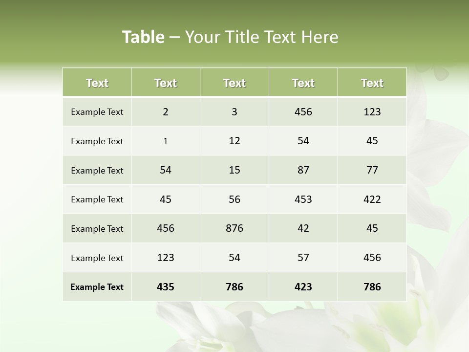 Seasonal Gentle Petal PowerPoint Template