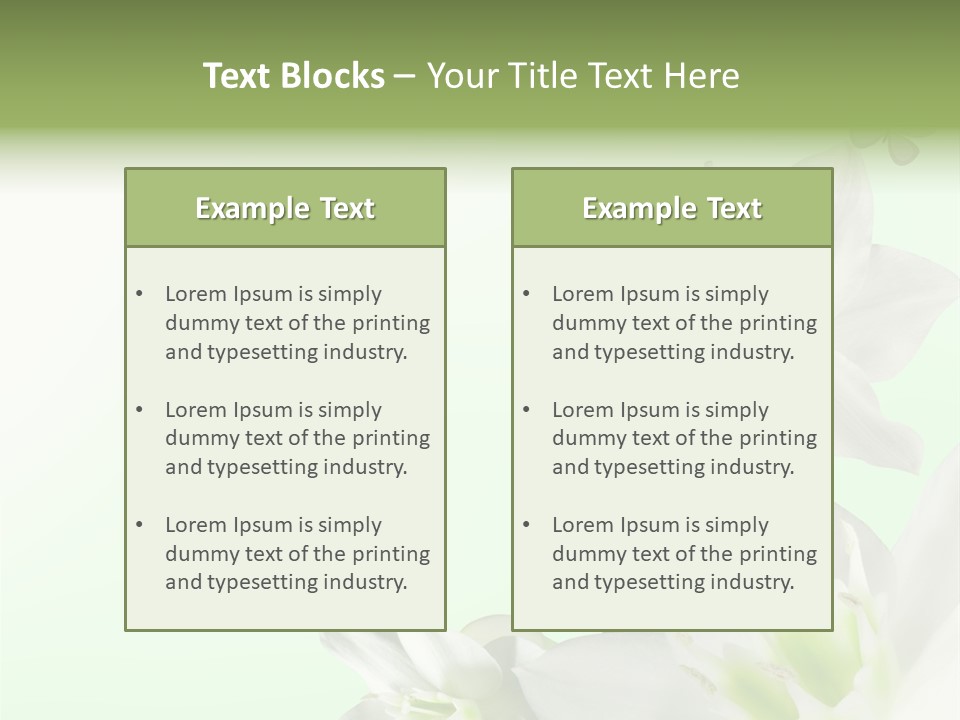 Seasonal Gentle Petal PowerPoint Template