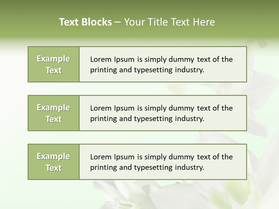 Seasonal Gentle Petal PowerPoint Template