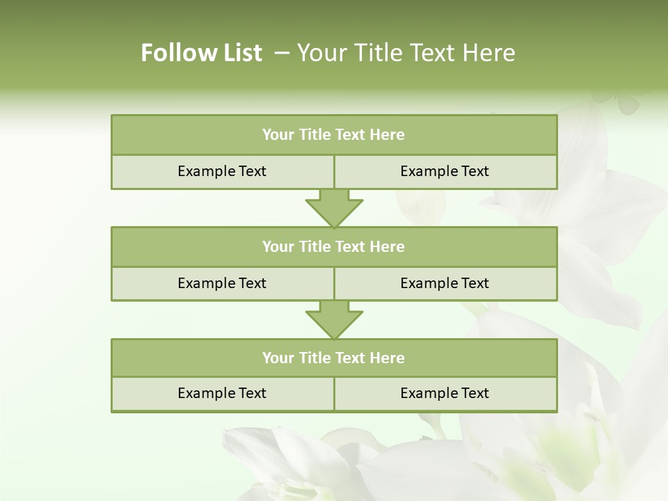 Seasonal Gentle Petal PowerPoint Template