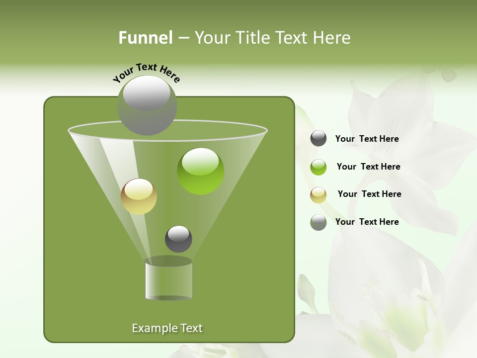 Seasonal Gentle Petal PowerPoint Template