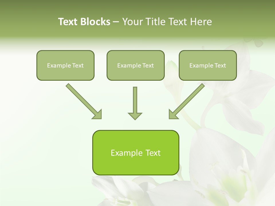 Seasonal Gentle Petal PowerPoint Template