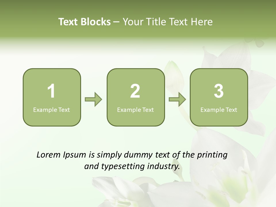 Seasonal Gentle Petal PowerPoint Template