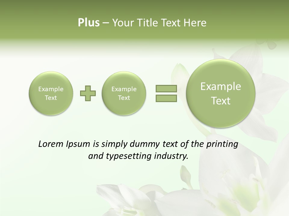Seasonal Gentle Petal PowerPoint Template